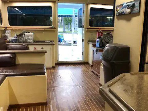 Inside Spellbound's cabin