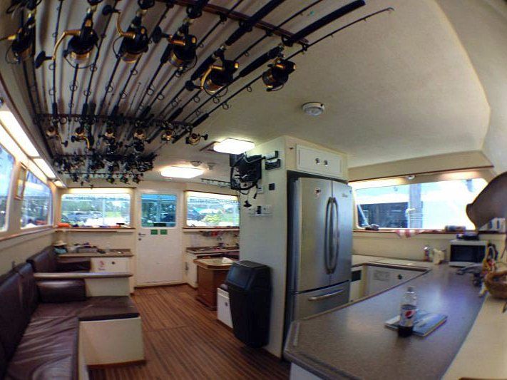 Spellbound's galley and salon